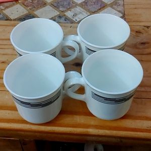 Set of 5 Corelle coffee cups